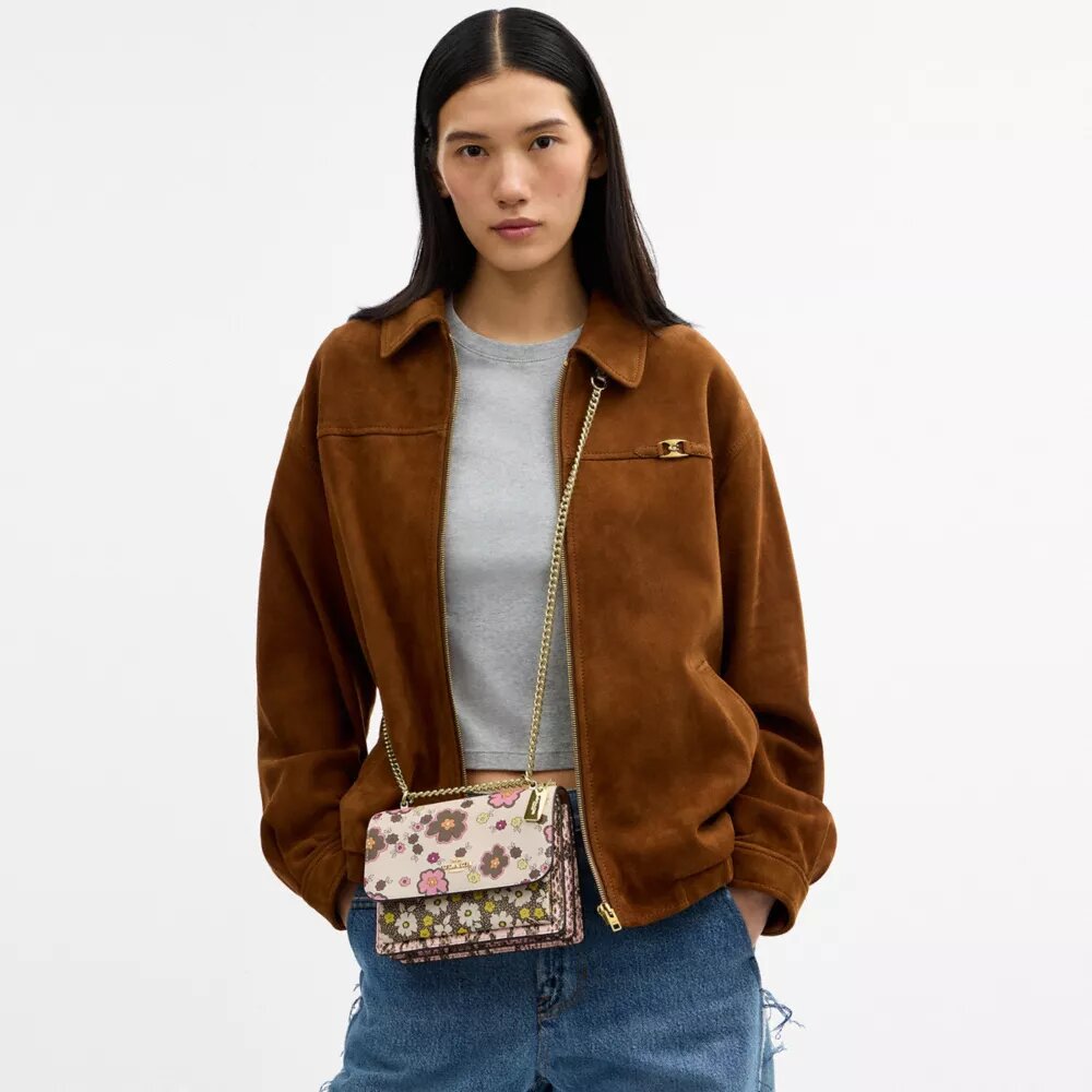 Mini torebka crossbody Klare z kwiatowym nadrukiem