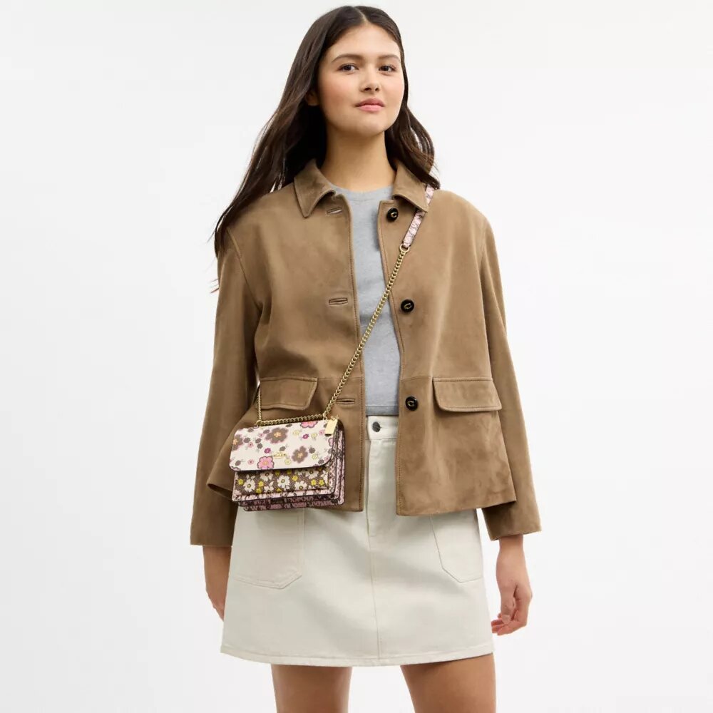 Mini torebka crossbody Klare z kwiatowym nadrukiem