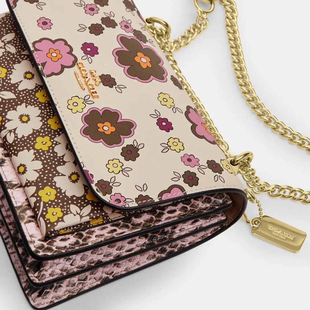 Mini torebka crossbody Klare z kwiatowym nadrukiem