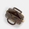 Mini torebka crossbody Rowan z charakterystycznego żakardu z kwiatowym haftem