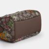 Mini torebka crossbody Rowan z charakterystycznego żakardu z kwiatowym haftem