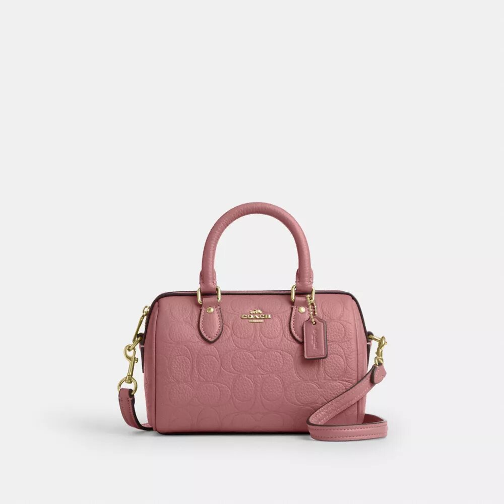 Mini torebka crossbody Rowan z charakterystycznej skóry