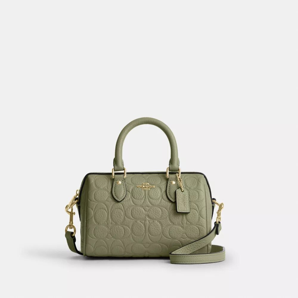 Mini torebka crossbody Rowan z charakterystycznej skóry
