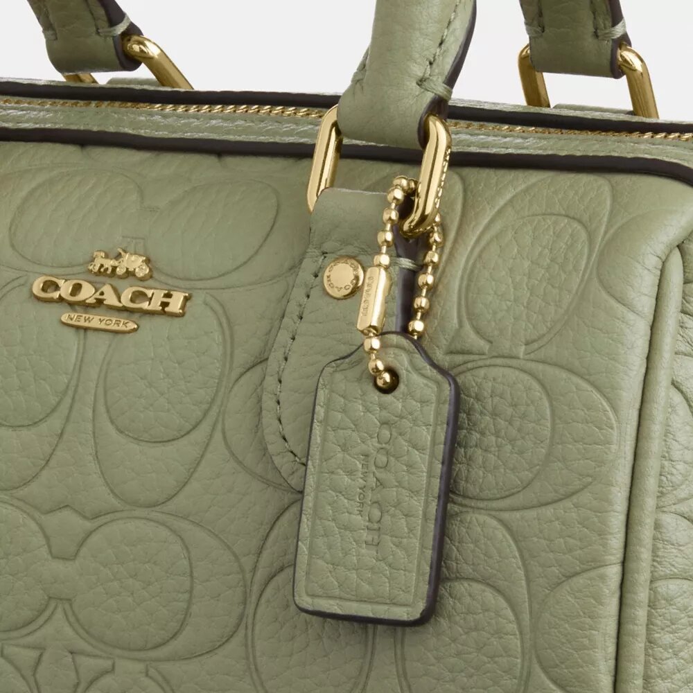 Mini torebka crossbody Rowan z charakterystycznej skóry