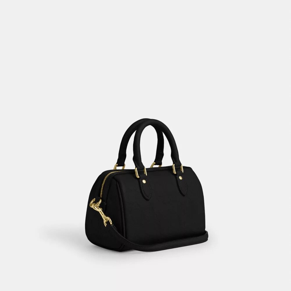 Mini torebka crossbody Rowan z charakterystycznej skóry