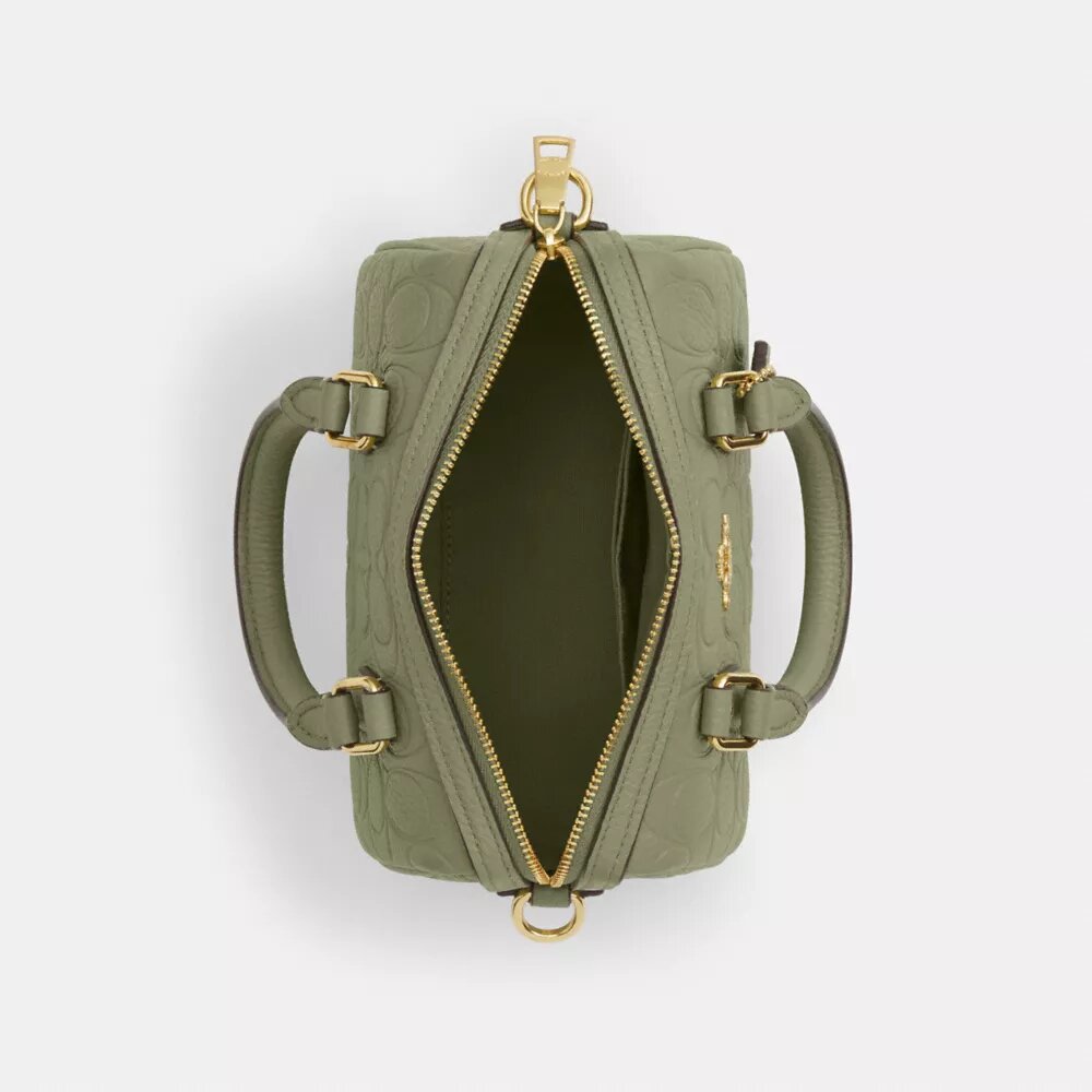 Mini torebka crossbody Rowan z charakterystycznej skóry