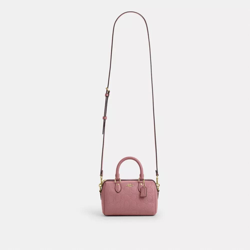 Mini torebka crossbody Rowan z charakterystycznej skóry