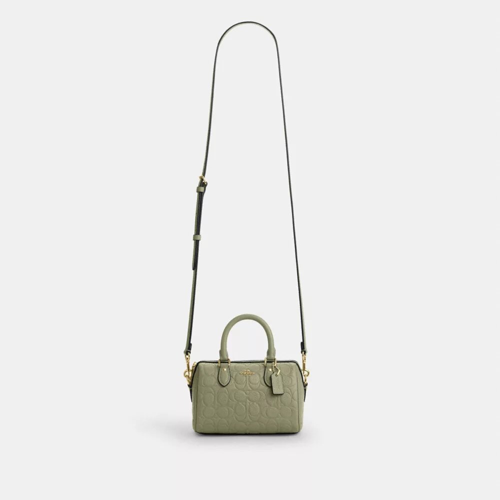 Mini torebka crossbody Rowan z charakterystycznej skóry