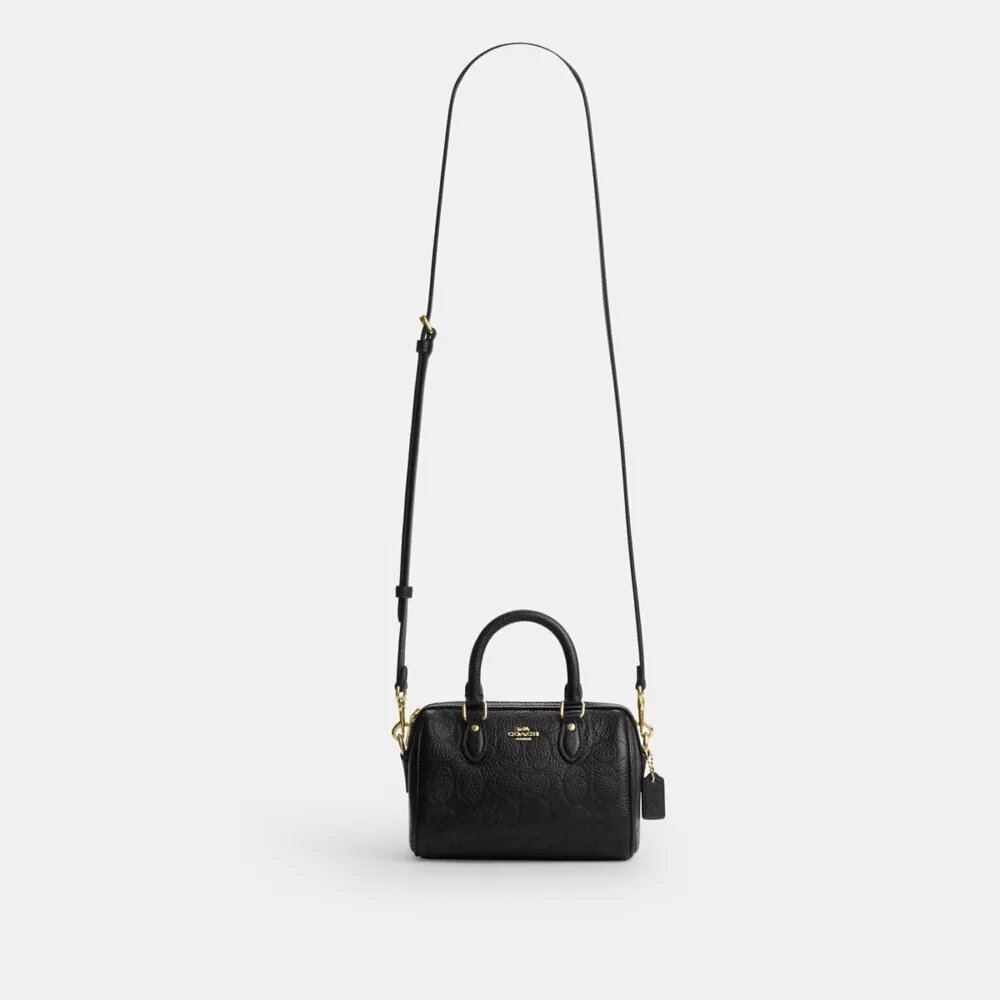 Mini torebka crossbody Rowan z charakterystycznej skóry