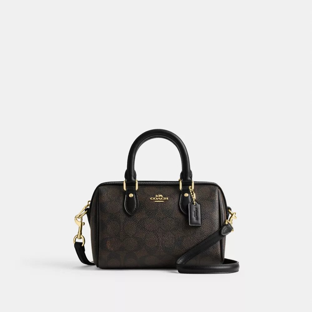 Mini torebka crossbody Rowan z Signature Canvas