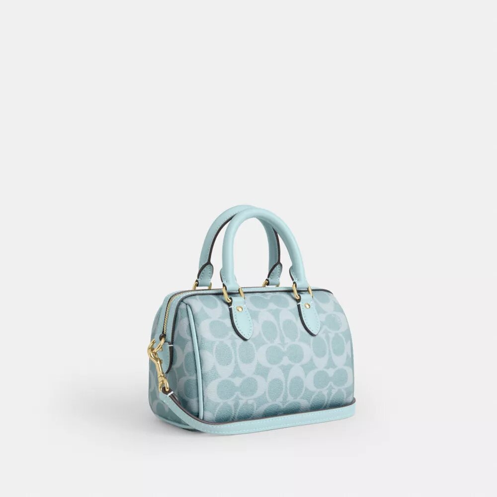 Mini torebka crossbody Rowan z Signature Canvas