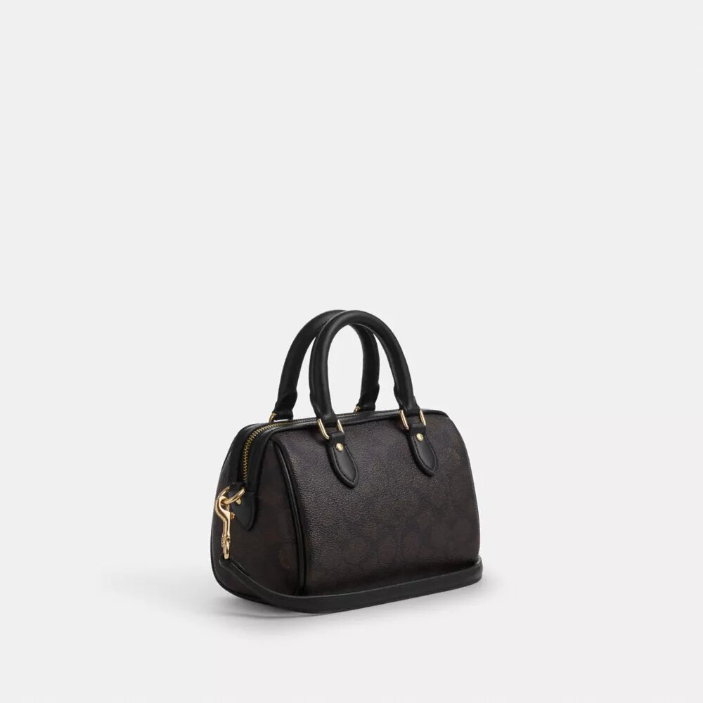 Mini torebka crossbody Rowan z Signature Canvas
