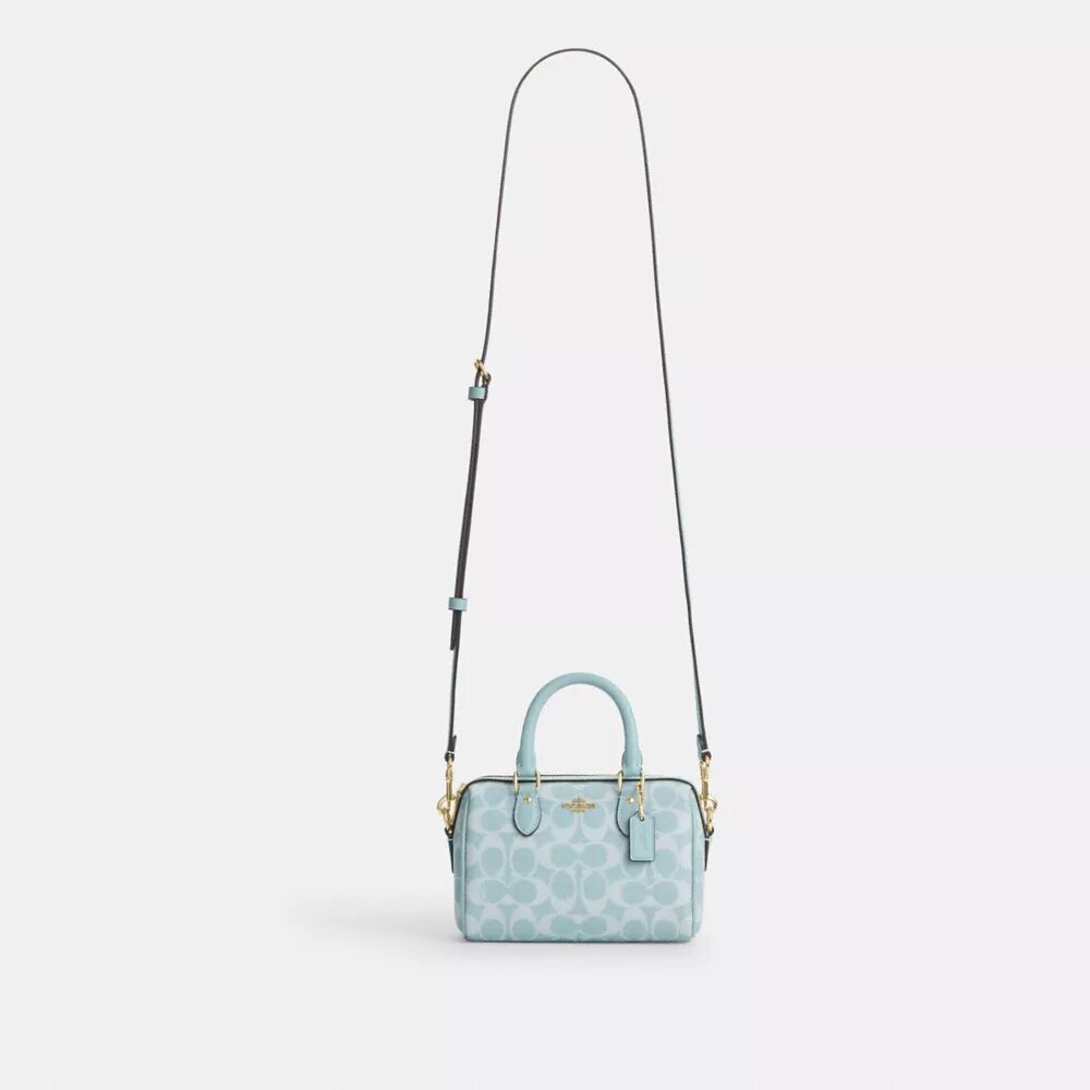 Mini torebka crossbody Rowan z Signature Canvas