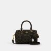 Mini torebka crossbody Rowan z Signature Canvas z Zawieszkami