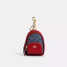 Mini zawieszka do Court Backpack z Signature Canvas
