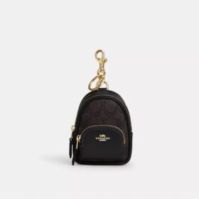 Mini zawieszka do Court Backpack z Signature Canvas