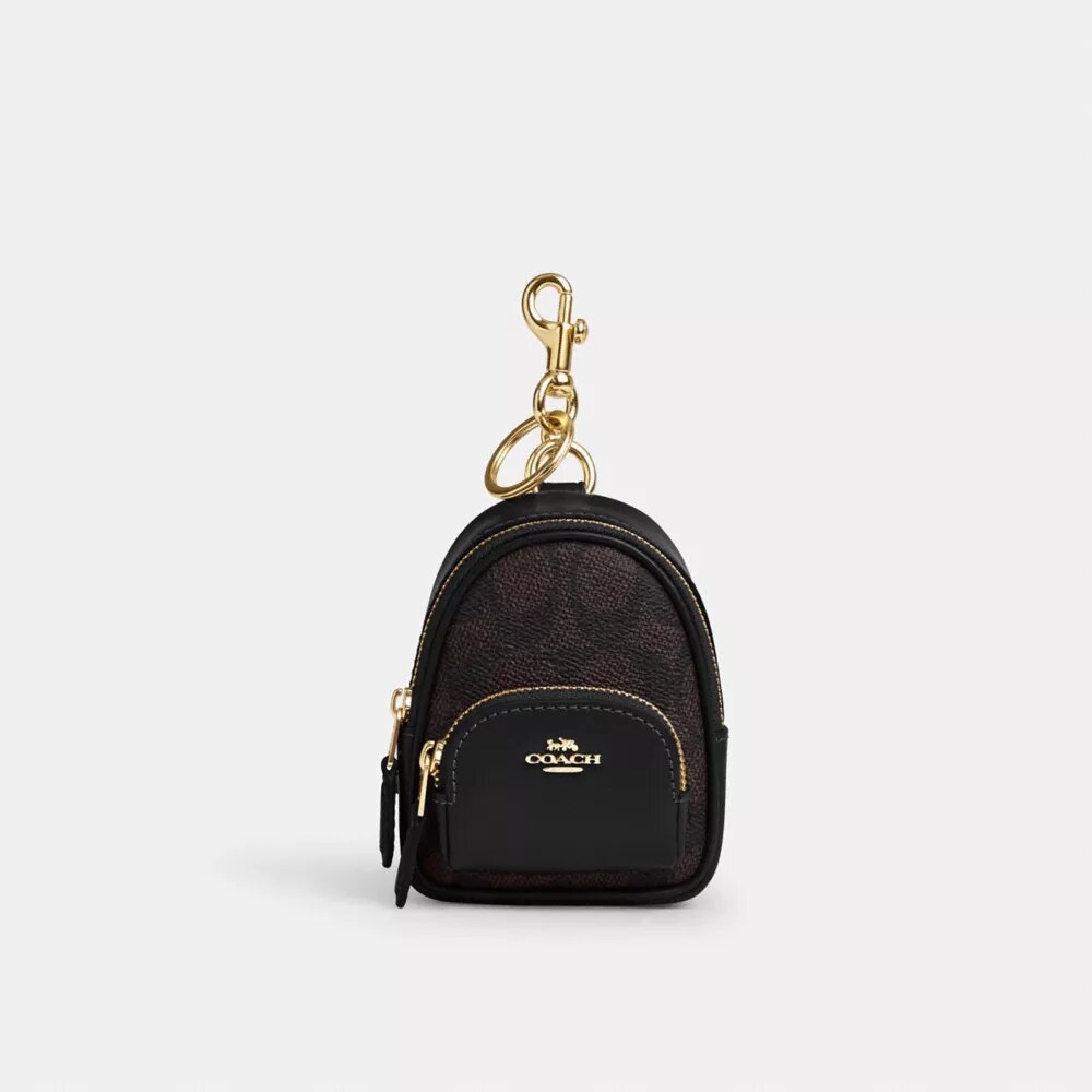 Mini zawieszka do Court Backpack z Signature Canvas