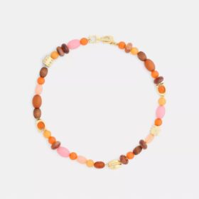 Naszyjnik typu choker z koralikami