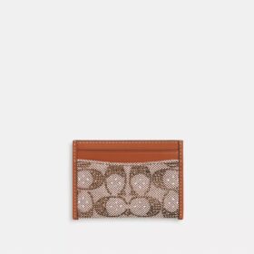 Niezbędny etui na karty z charakterystycznym żakardem Crystal