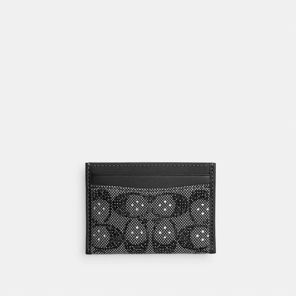 Niezbędny etui na karty z charakterystycznym żakardem Crystal