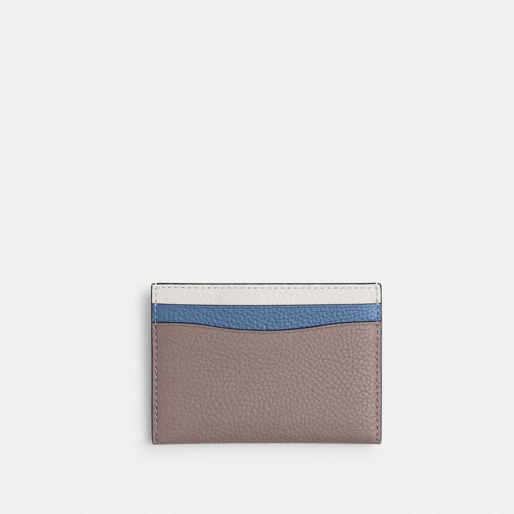 Niezbędny portfel na karty w stylu „colorblock”