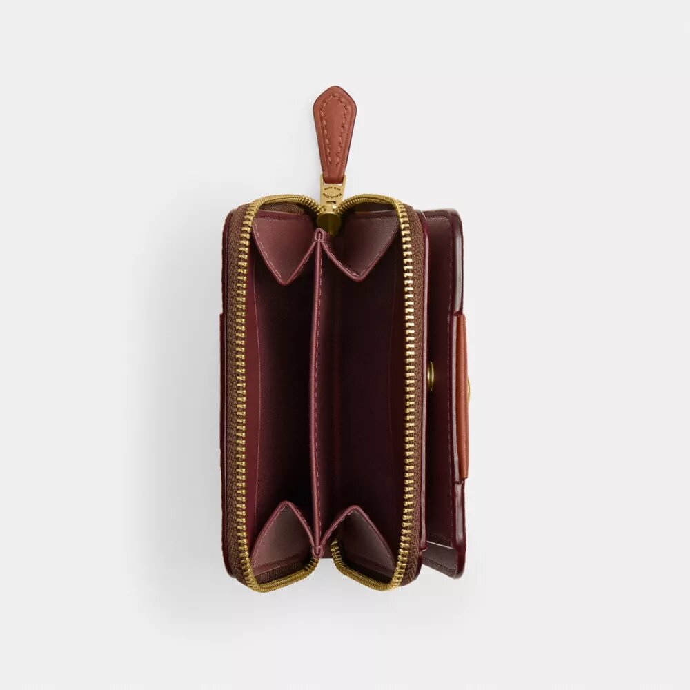 Niezbędny portfel z Signature Canvas w stylu colorblock
