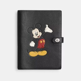 Notatnik Disney X Coach z regenerowanej skóry z Myszką Miki