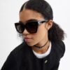Okulary przeciwsłoneczne Full Fit Maxi Sculpted C Square Cat Eye