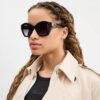Okulary przeciwsłoneczne Maxi Sculpted C – oversize’owe okulary o geometrycznym kształcie
