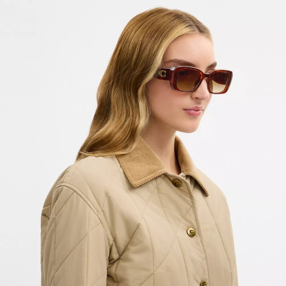 Okulary przeciwsłoneczne Maxi Sculpted C – oversize’owe, prostokątne