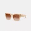 Okulary przeciwsłoneczne typu „cat eye” w stylu oversize