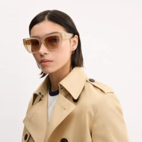 Okulary przeciwsłoneczne typu „cat eye” w stylu oversize