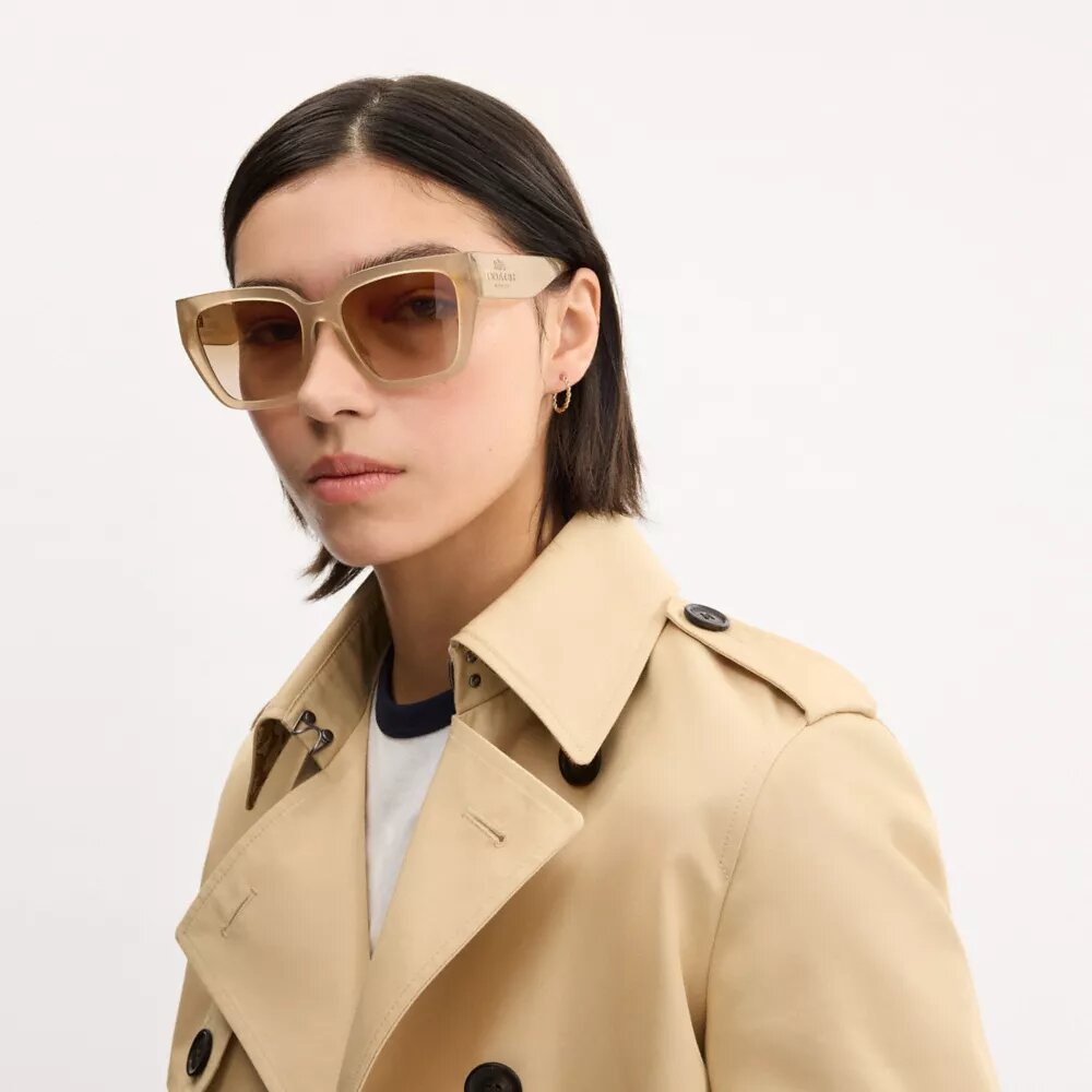 Okulary przeciwsłoneczne typu „cat eye” w stylu oversize