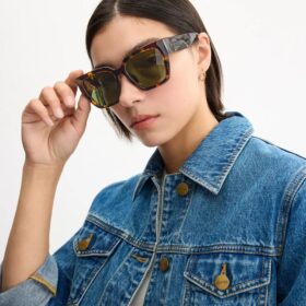 Okulary przeciwsłoneczne typu „cat eye” w stylu oversize