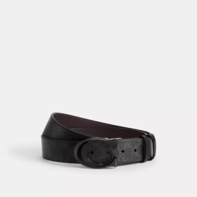 Pas dwustronny z charakterystyczną klamrą, przycinany na wymiar, 38 mm