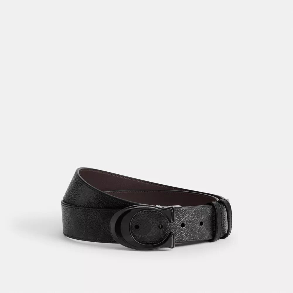 Pas dwustronny z charakterystyczną klamrą, przycinany na wymiar, 38 mm