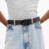 Pas dwustronny z charakterystyczną klamrą, przycinany na wymiar, 38 mm