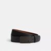 Pas dwustronny z charakterystyczną klamrą z tabliczką, przycinany na wymiar, 38 mm