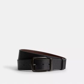 Pas dwustronny z klamrą typu „harness” i tabliczką w pudełku, do przycięcia na wymiar, 38 mm