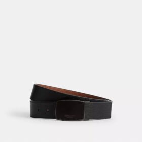 Pas dwustronny z klamrą typu „harness” i tabliczką w pudełku, do przycięcia na wymiar, 38 mm