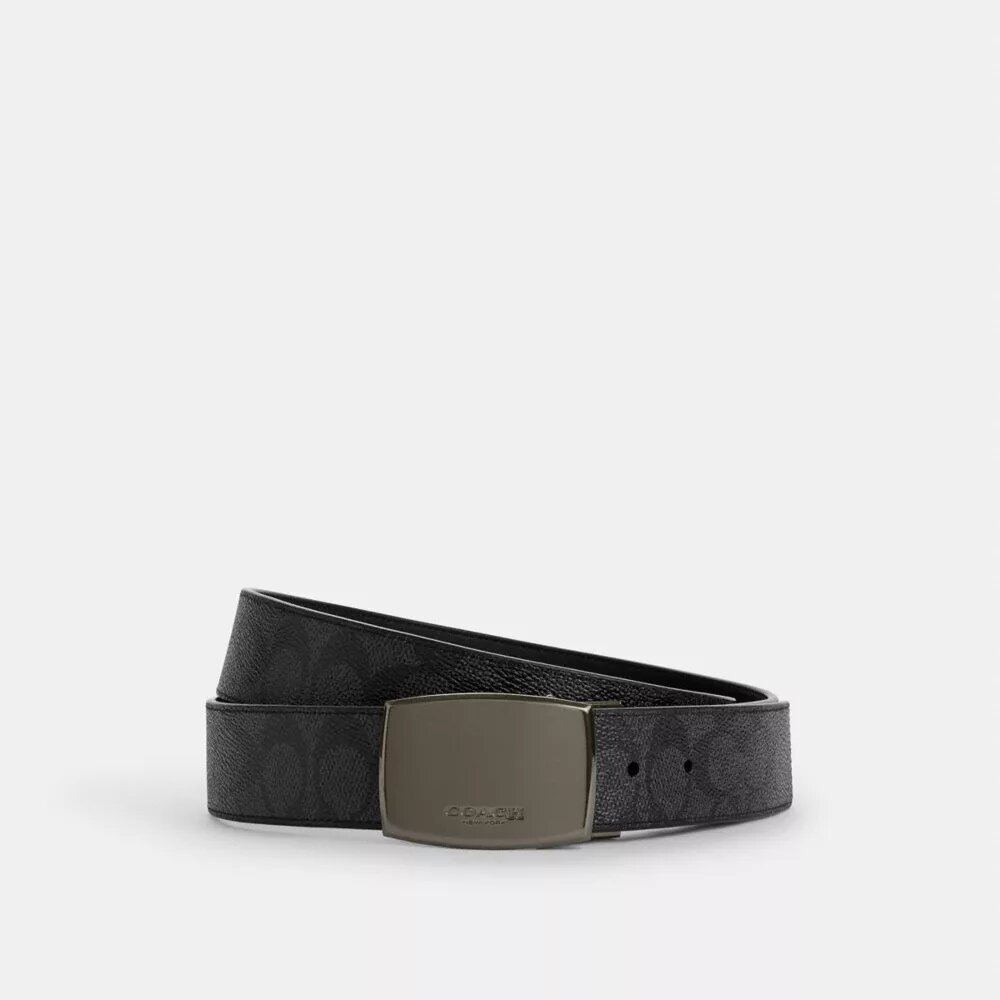 Pas dwustronny z klamrą typu „harness” i tabliczką w pudełku, do przycięcia na wymiar, 38 mm