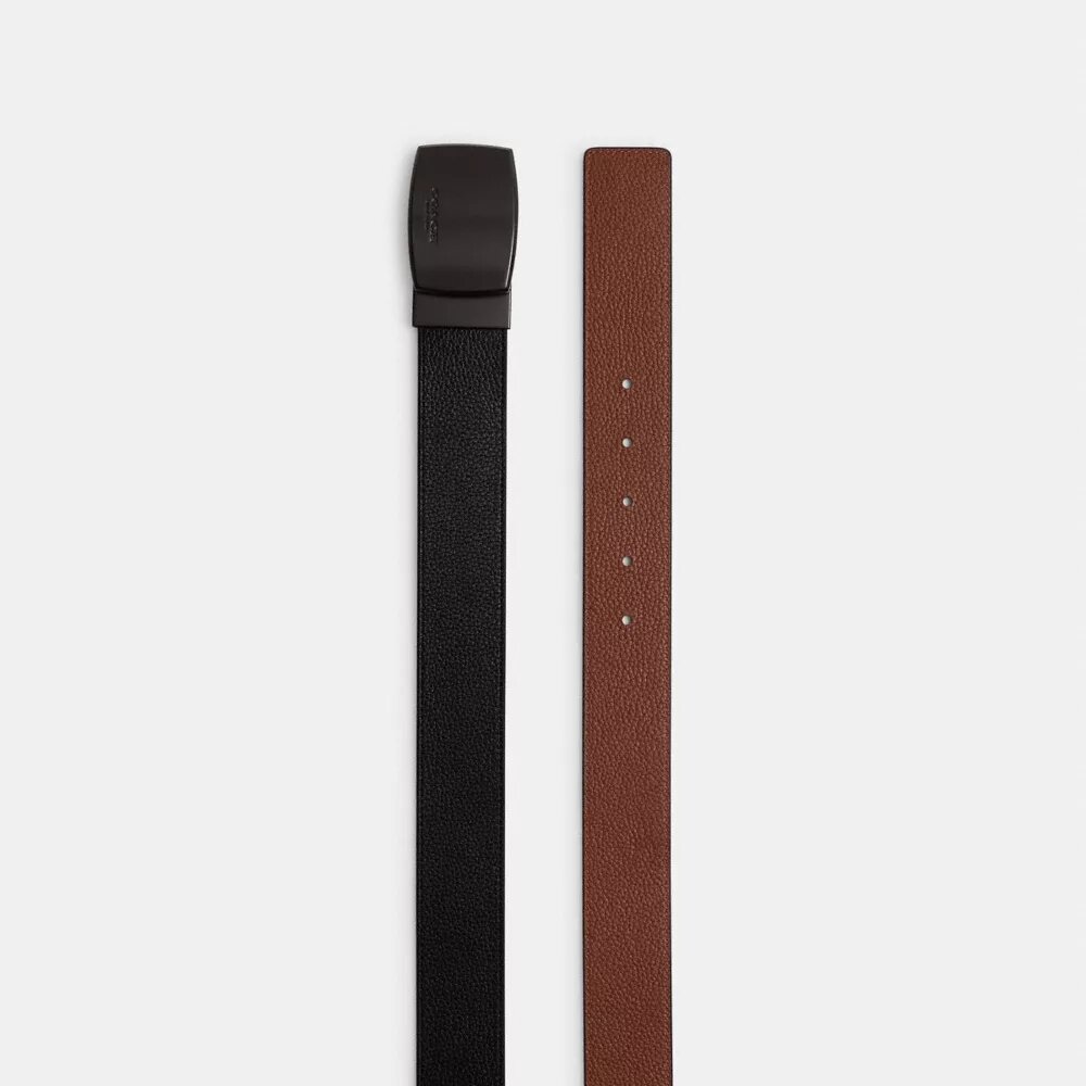 Pas dwustronny z klamrą typu „harness” i tabliczką w pudełku, do przycięcia na wymiar, 38 mm