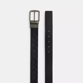 Pas dwustronny z klamrą typu „harness” i tabliczką w pudełku, do przycięcia na wymiar, 38 mm