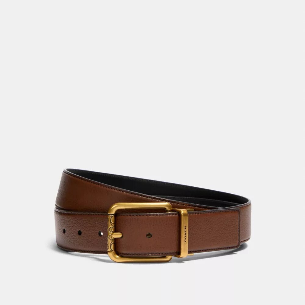Pasek dwustronny z kwadratową klamrą rolkową, przycinany na wymiar, 38 mm