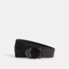Pasek dwustronny z rzeźbioną klamrą w kształcie litery C, 38 mm