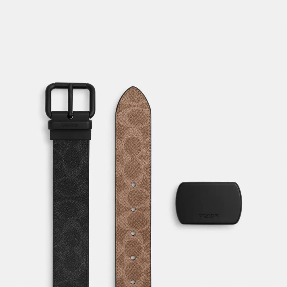 Pasek z klamrą rolkową w pudełkowym stylu, dwustronny, do przycięcia na wymiar, 38 mm