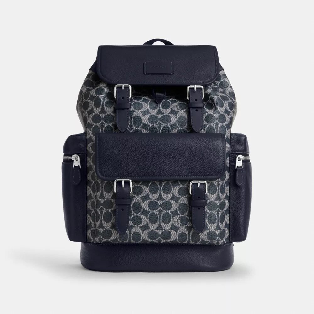 Plecak Sprint z Signature Canvas w stylu colorblock