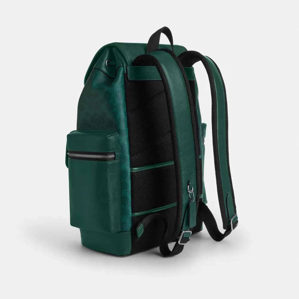 Plecak Sprint z Signature Canvas w stylu colorblock