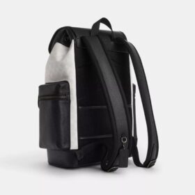 Plecak Sprint z Signature Canvas w stylu colorblock