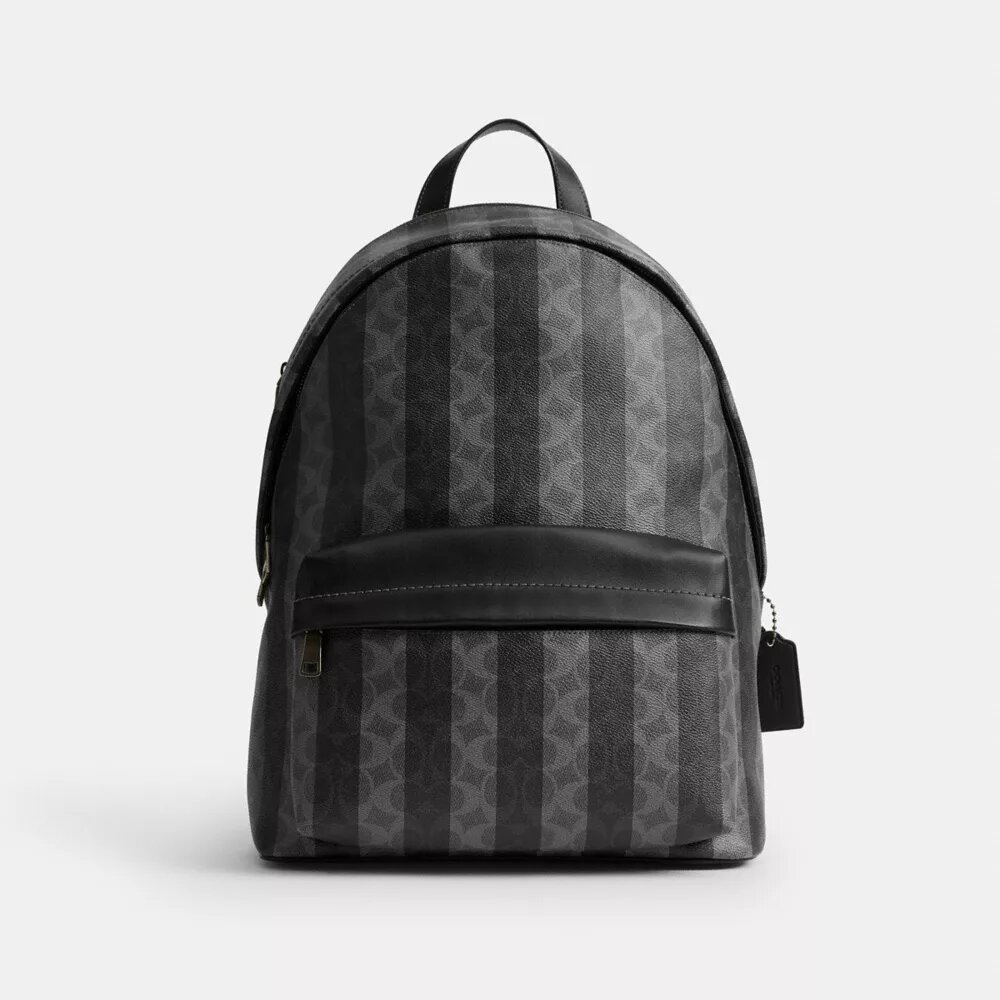 Plecak Taylor z Signature Canvas w paski
